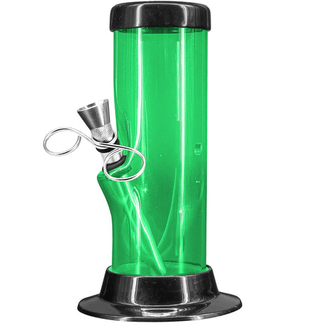 JM Enterprises 6-9-12-15" Acrylic Straight Tube Basic Bong - 2" Tube Diameter - Multiple Colors