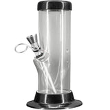 JM Enterprises 6-9-12-15" Acrylic Straight Tube Basic Bong - 2" Tube Diameter - Multiple Colors