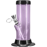 JM Enterprises 6-9-12-15" Acrylic Straight Tube Basic Bong - 2" Tube Diameter - Multiple Colors
