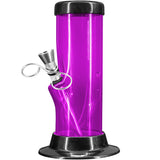 JM Enterprises 6-9-12-15" Acrylic Straight Tube Basic Bong - 2" Tube Diameter - Multiple Colors