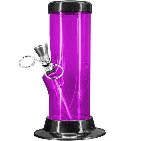 JM Enterprises 6-9-12-15" Acrylic Straight Tube Basic Bong - 2" Tube Diameter - Multiple Colors