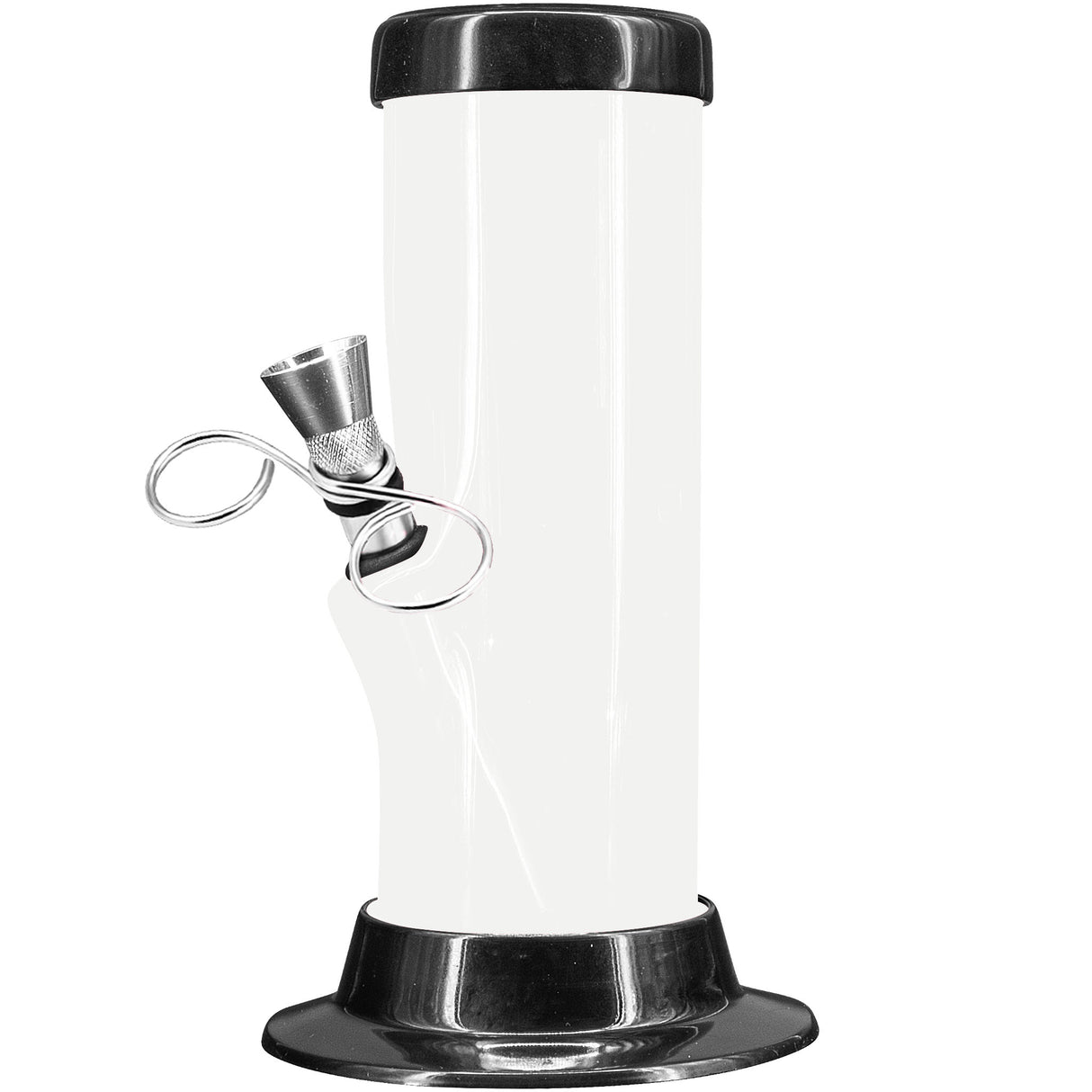 JM Enterprises 6-9-12-15" Acrylic Straight Tube Basic Bong - 2" Tube Diameter - Multiple Colors