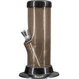 JM Enterprises 6-9-12-15" Acrylic Straight Tube Basic Bong - 2" Tube Diameter - Multiple Colors