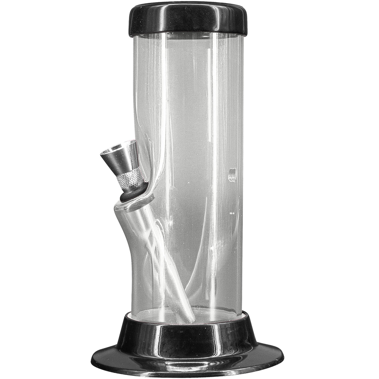 JM Enterprises 6-9-12-15" Acrylic Straight Tube Basic Bong - 2" Tube Diameter - Multiple Colors