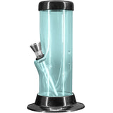 JM Enterprises 6-9-12-15" Acrylic Straight Tube Basic Bong - 2" Tube Diameter - Multiple Colors