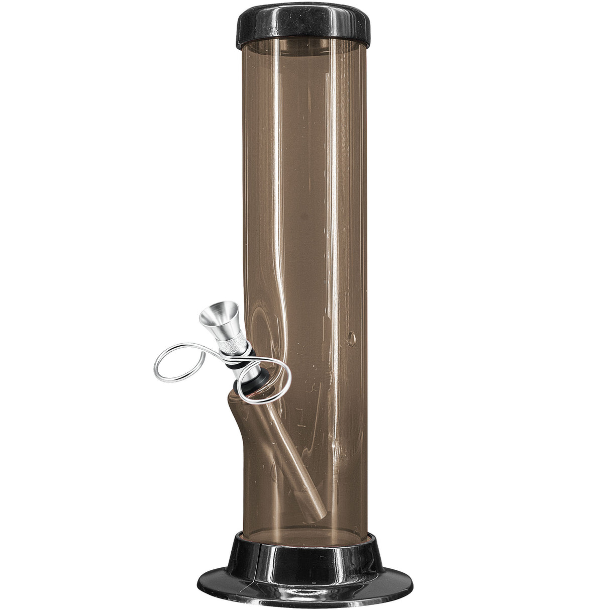 JM Enterprises 6-9-12-15" Acrylic Straight Tube Basic Bong - 2" Tube Diameter - Multiple Colors