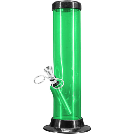 JM Enterprises 6-9-12-15" Acrylic Straight Tube Basic Bong - 2" Tube Diameter - Multiple Colors