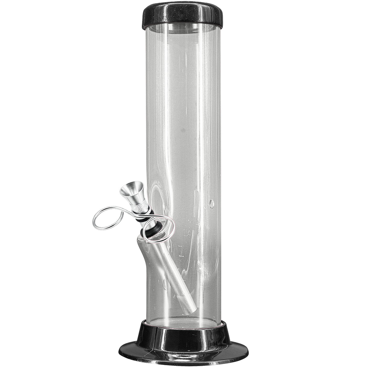 JM Enterprises 6-9-12-15" Acrylic Straight Tube Basic Bong - 2" Tube Diameter - Multiple Colors