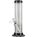 JM Enterprises 6-9-12-15" Acrylic Straight Tube Basic Bong - 2" Tube Diameter - Multiple Colors