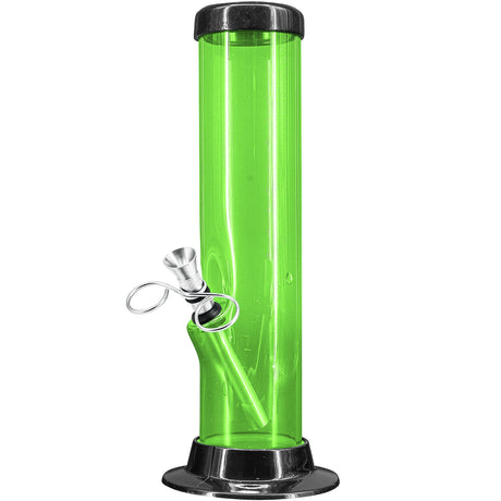 JM Enterprises 6-9-12-15" Acrylic Straight Tube Basic Bong - 2" Tube Diameter - Multiple Colors
