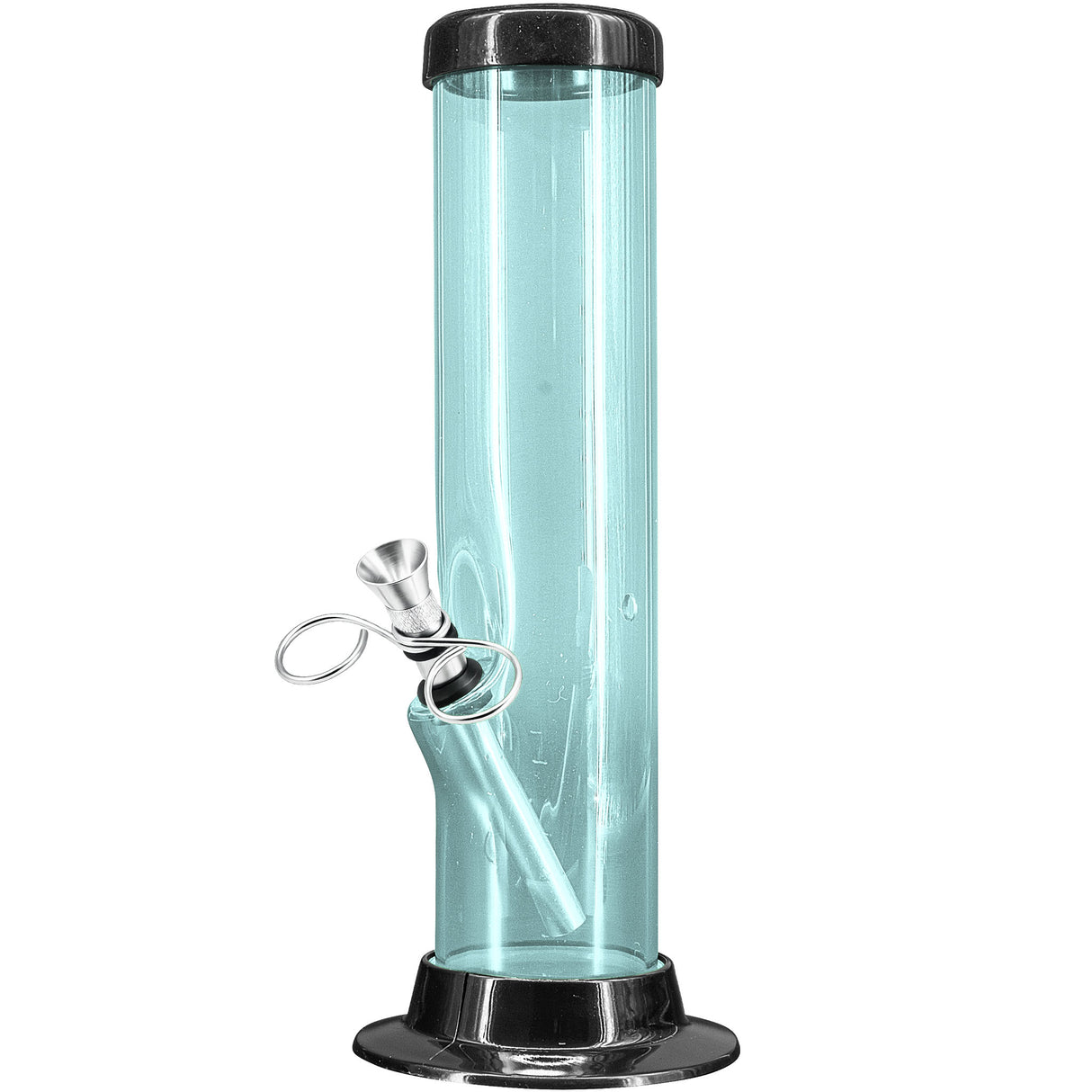 JM Enterprises 6-9-12-15" Acrylic Straight Tube Basic Bong - 2" Tube Diameter - Multiple Colors