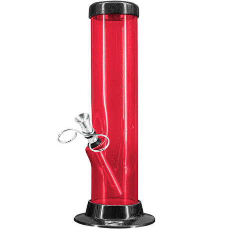 JM Enterprises 6-9-12-15" Acrylic Straight Tube Basic Bong - 2" Tube Diameter - Multiple Colors