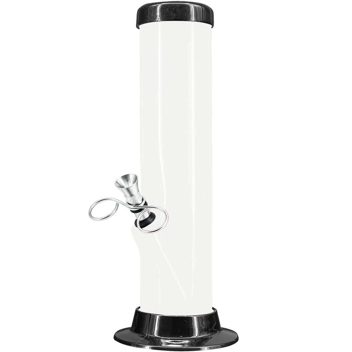 JM Enterprises 6-9-12-15" Acrylic Straight Tube Basic Bong - 2" Tube Diameter - Multiple Colors