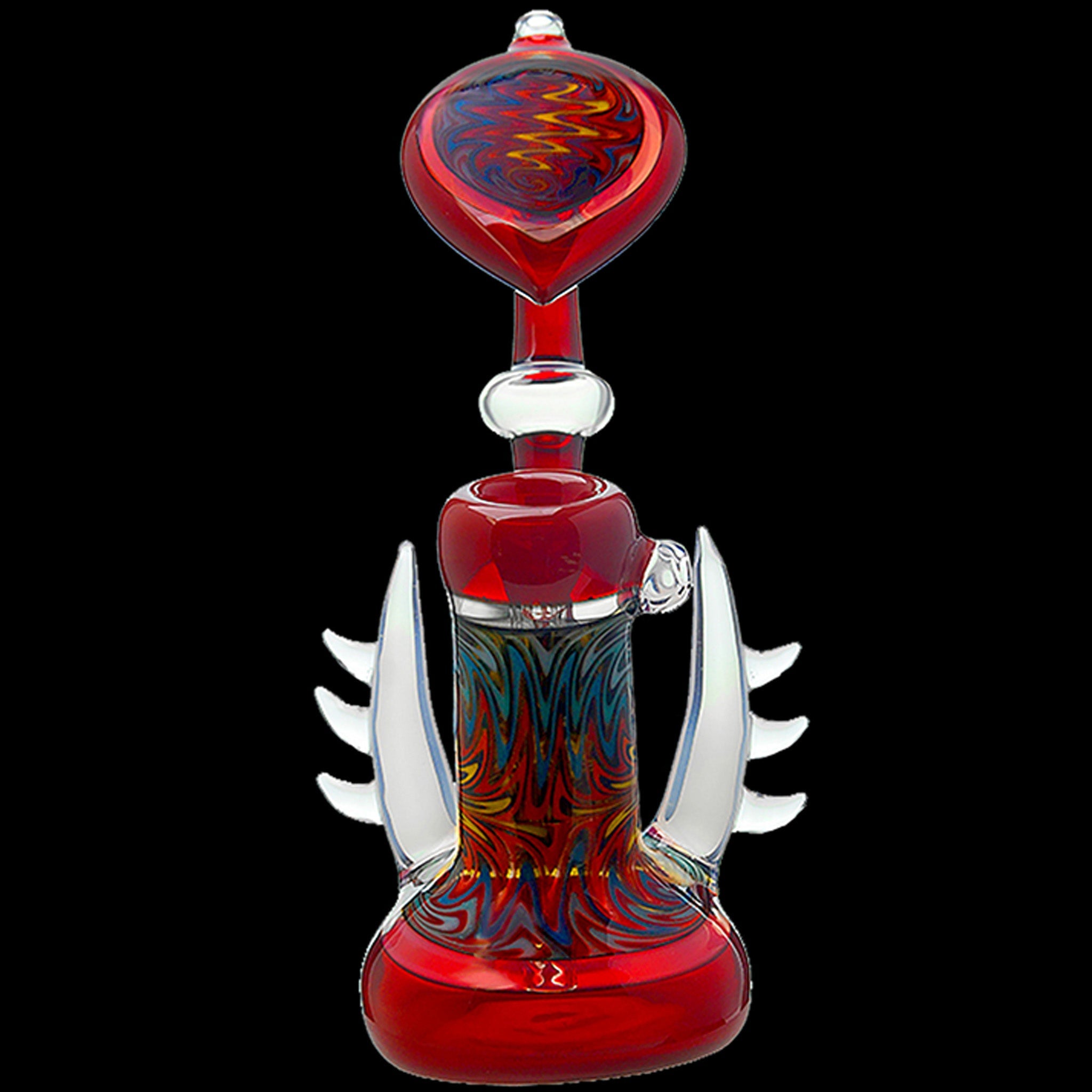 Calibear Horned Wig Wag Upright Bubbler – DankGeek