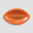 Orange Gameday With Jane football melamine ashtray with a glossy finish and notched rim for resting a joint