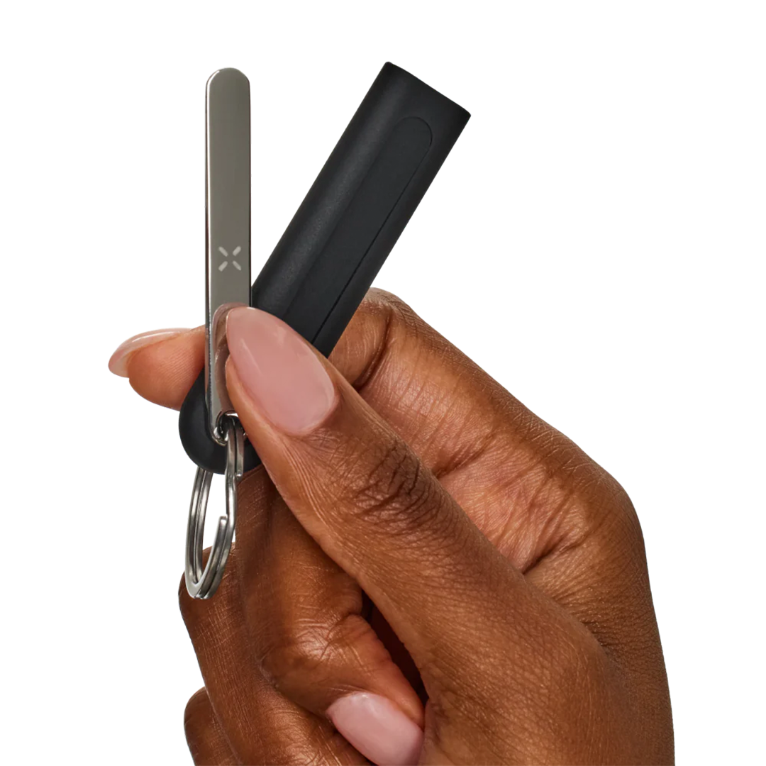 PAX Flow vaporizer packed with dry herb