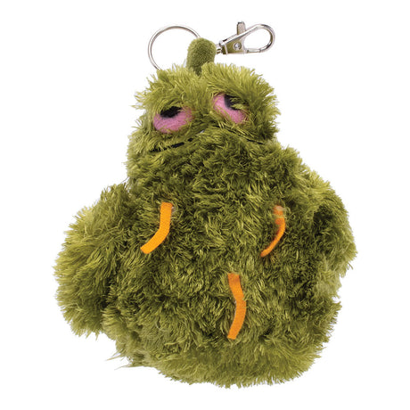 Dank Buddy Keychain - 5.5" Plush Green Monster with Keyring - Front View