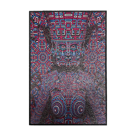 East Coasters 18" Dab Mat with intricate geometric patterns, front view on white background