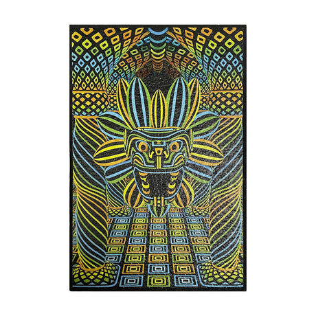 East Coasters 18" Dab Mat with intricate tribal design, front view on white background