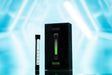 KLEAN Black Series Taster Master Case of 50 - black borosilicate glass chillum with glow-in-the-dark stripe