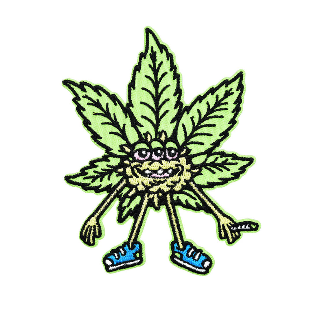 ThreadHeads Killer Acid Bud Buddy Patch - Embroidered Cannabis Leaf Design