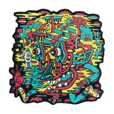 East Coasters 11" Dab Mat with Killer Acid Desert Spirit design, vibrant colors, top view