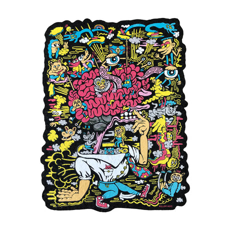 East Coasters 11" Killer Acid Flip Ya Lid Dab Mat with vibrant psychedelic artwork, front view