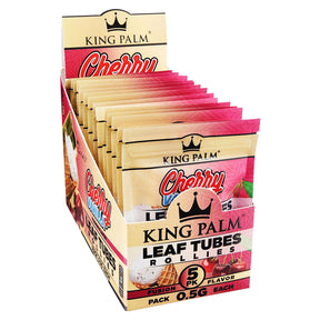 King Palm Rollie Cherry Vanilla Hand Rolled Leaf 5-Pack Display Front View