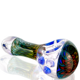 AFM 4" Wig Wag Vortex Glass Hand Pipe with Colorful Swirls and Deep Bowl