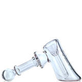 AFM 6" Full Color Glass Bubbler with Color Accents - Angled Side View