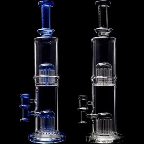 Borotech 15'' High Clarity Double Perc Bong
