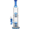Borotech 15'' High Clarity Double Perc Bong