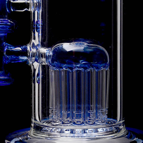 Borotech 15'' High Clarity Double Perc Bong