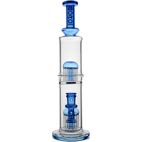 Borotech 15'' High Clarity Double Perc Bong