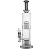 Borotech 15'' High Clarity Double Perc Bong