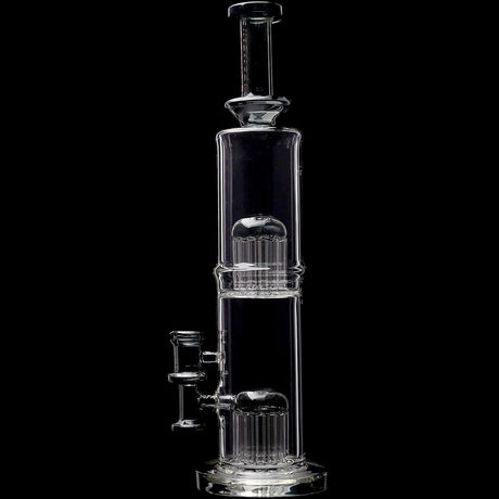 Borotech 15'' High Clarity Double Perc Bong
