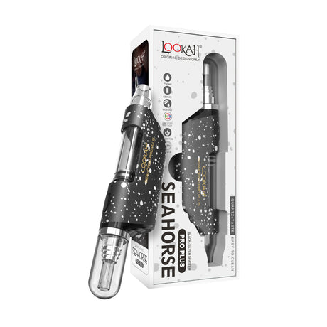 Lookah Seahorse Pro Plus Vaporizer in packaging, front view, versatile & portable design