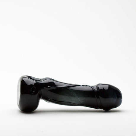 Empire Glassworks Large Penis Spoon Pipe in Borosilicate Glass - Side View