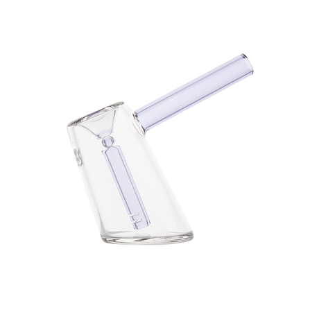 MJ Arsenal Fulcrum Bubbler in Lavender - Borosilicate Glass Hand Pipe, Side View