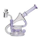 Human Grade 7.5" Recycler 45 (Triple Marble) Dab Rig