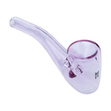 Human Grade Briar borosilicate glass hand pipe, full view