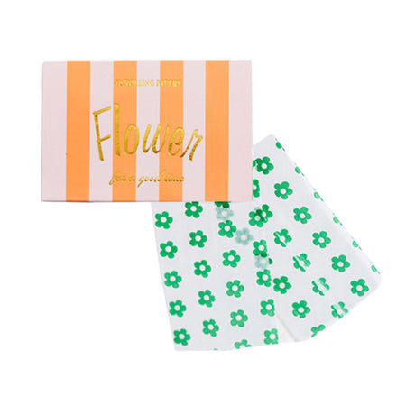 Edie Parker rolling papers booklet with signature printed design