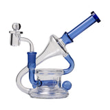 Human Grade 7.5" Recycler 45 (Triple Marble) Dab Rig