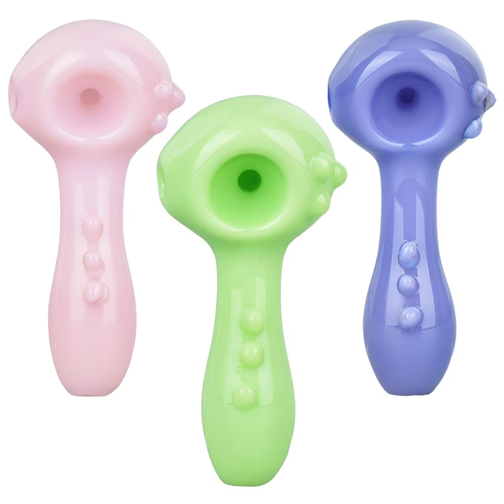 Li'l Cutie Knobby Spoon Pipe | 3.25" | Colors Vary