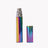 Linx Rainbow or Iridescent 510 Vape Battery, and Iridescent-Cartridge cover steel colored on white background 