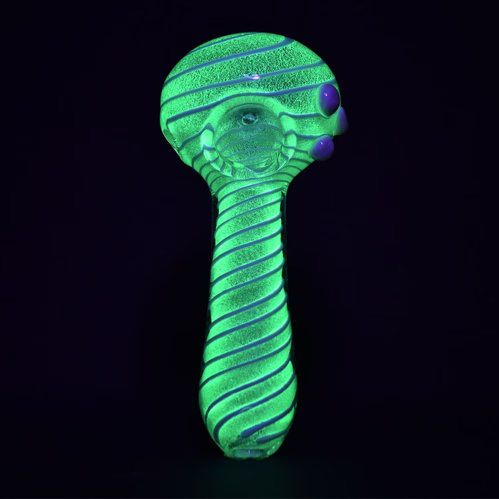 Lovely And Luminous Glow In The Dark Spoon Pipe | 5" | Colors Vary