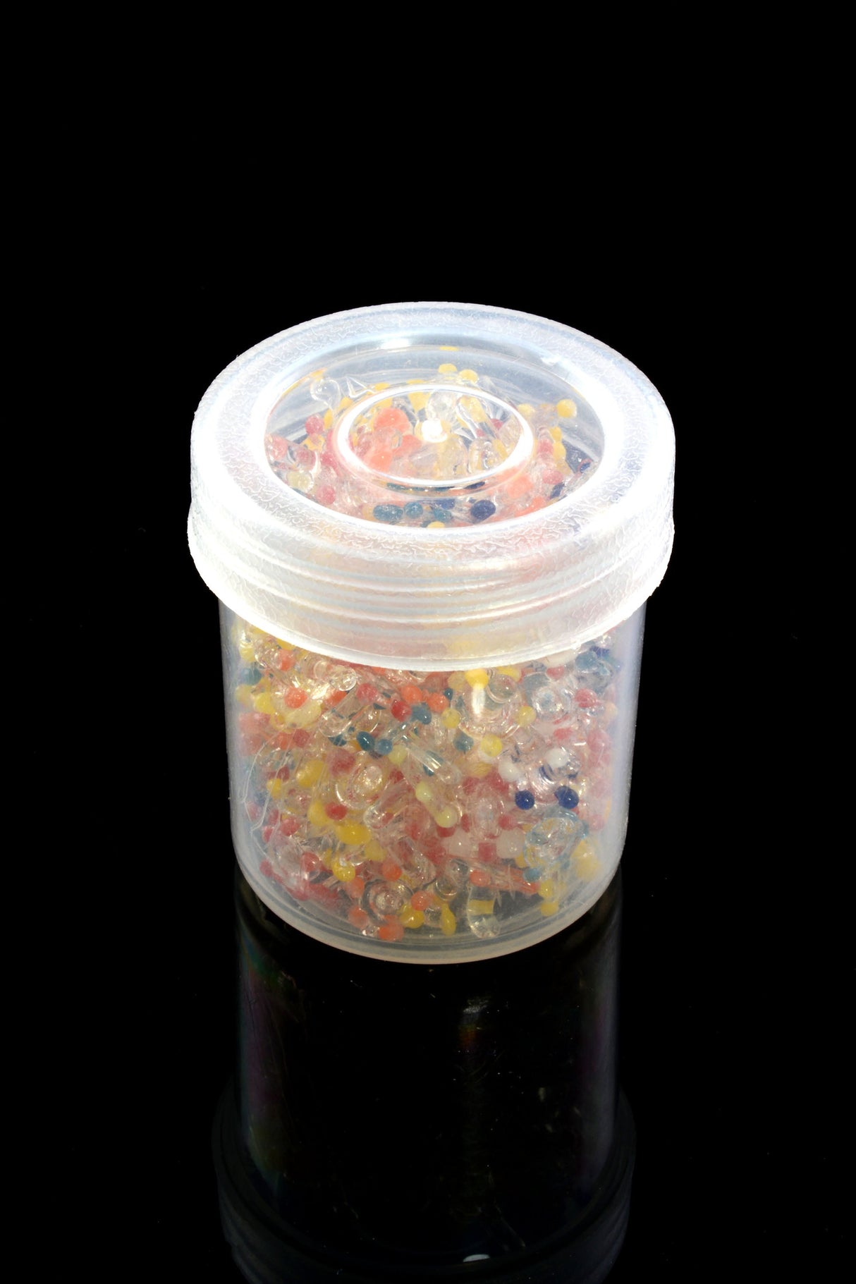 Glass Daisy Pipe Screens – 200-Count Jar – Assorted Colors