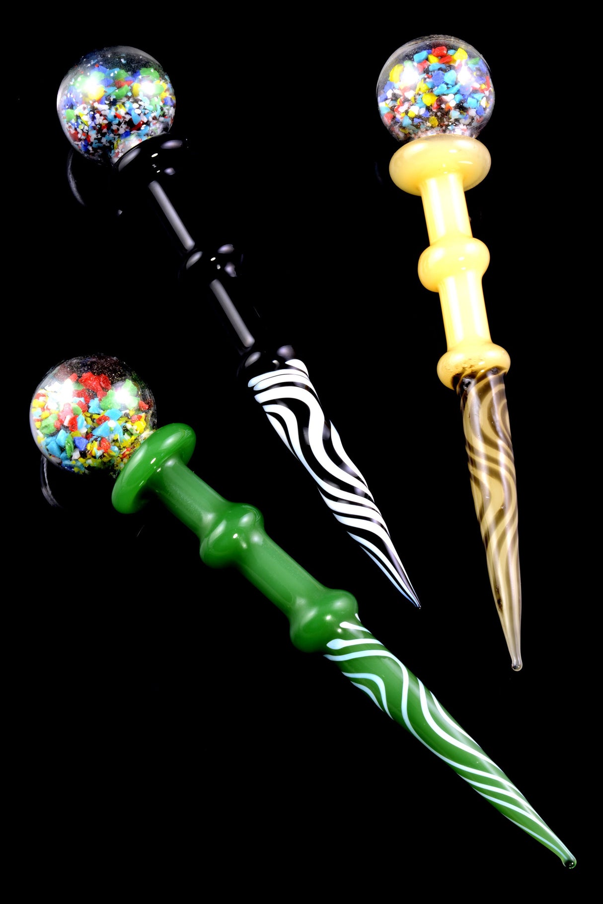 Crystal Ball Glass Dab Tool – 5.5″ - Assorted Colors