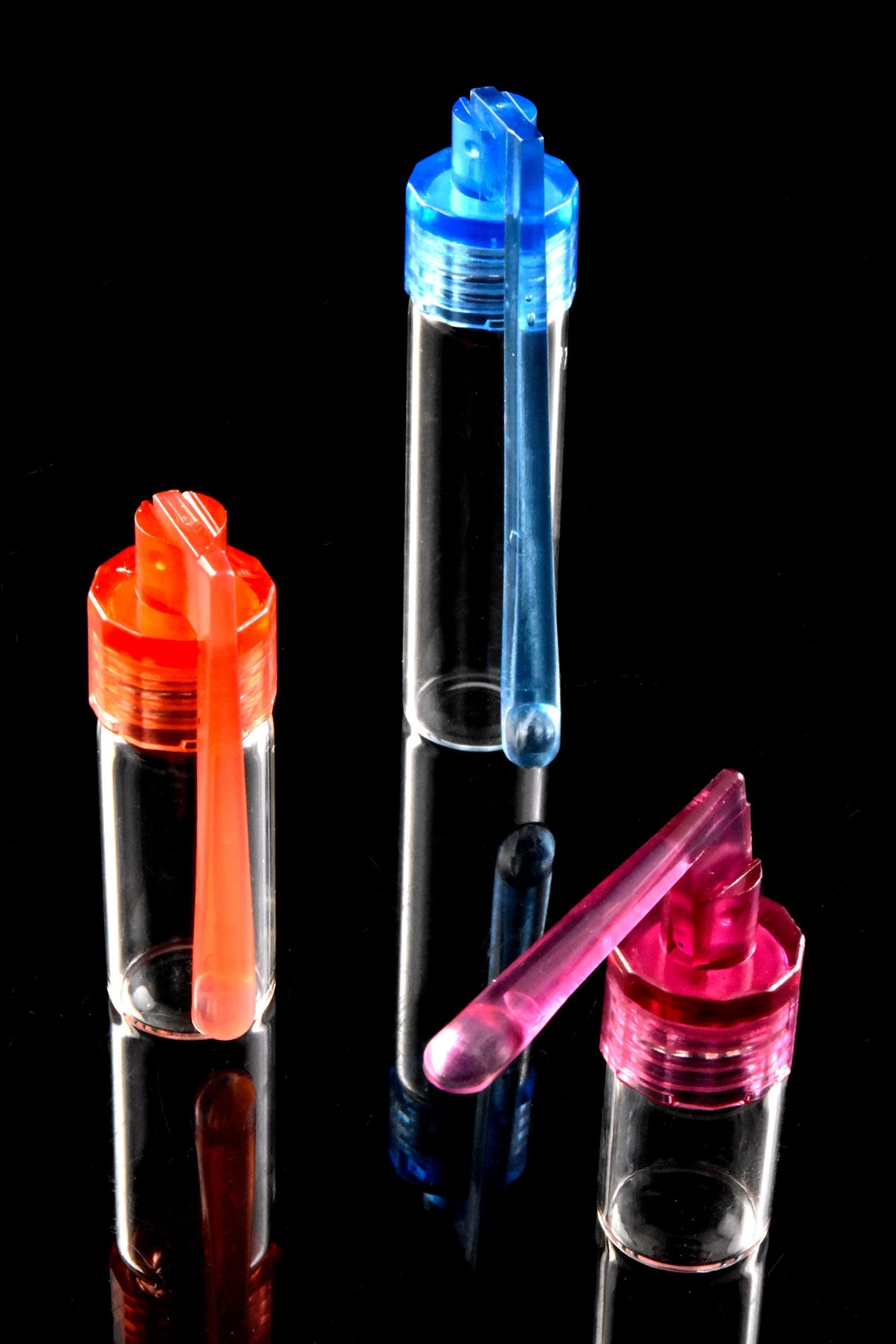 Snuff Vial with Spoon 38-67 mm - Assorted Colors
