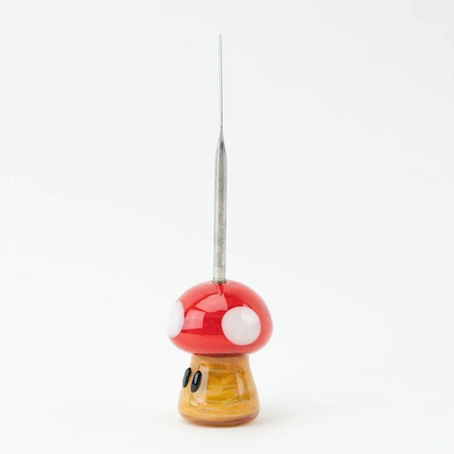 US-Made Mushroom Glass Dabber – 5″